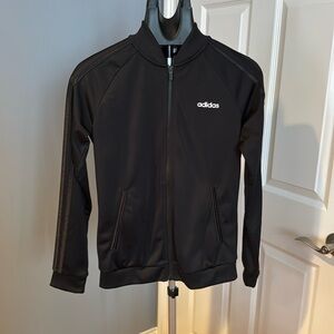 Adidas track jacket, black, size small